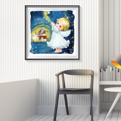 Baby Girl - Full Round Drill Diamond Painting 40*40CM