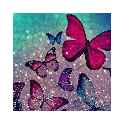 Color Butterfly - Full Square Drill Diamond Painting 30*30CM