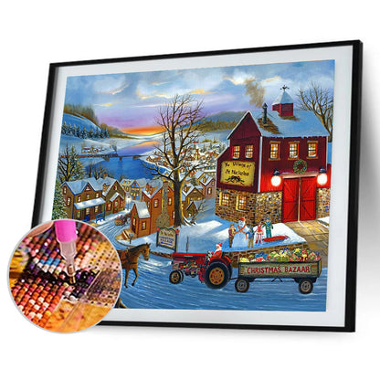 Snow Carriage - Full Round Drill Diamond Painting 50*40CM