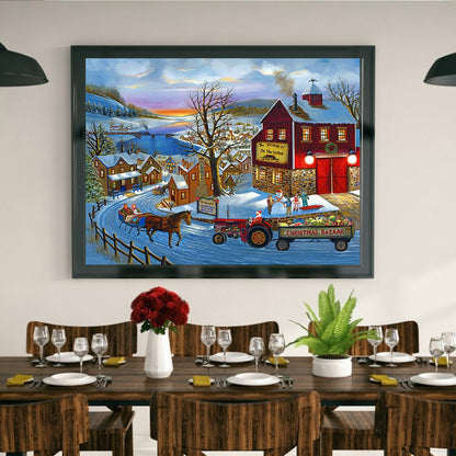 Snow Carriage - Full Round Drill Diamond Painting 50*40CM