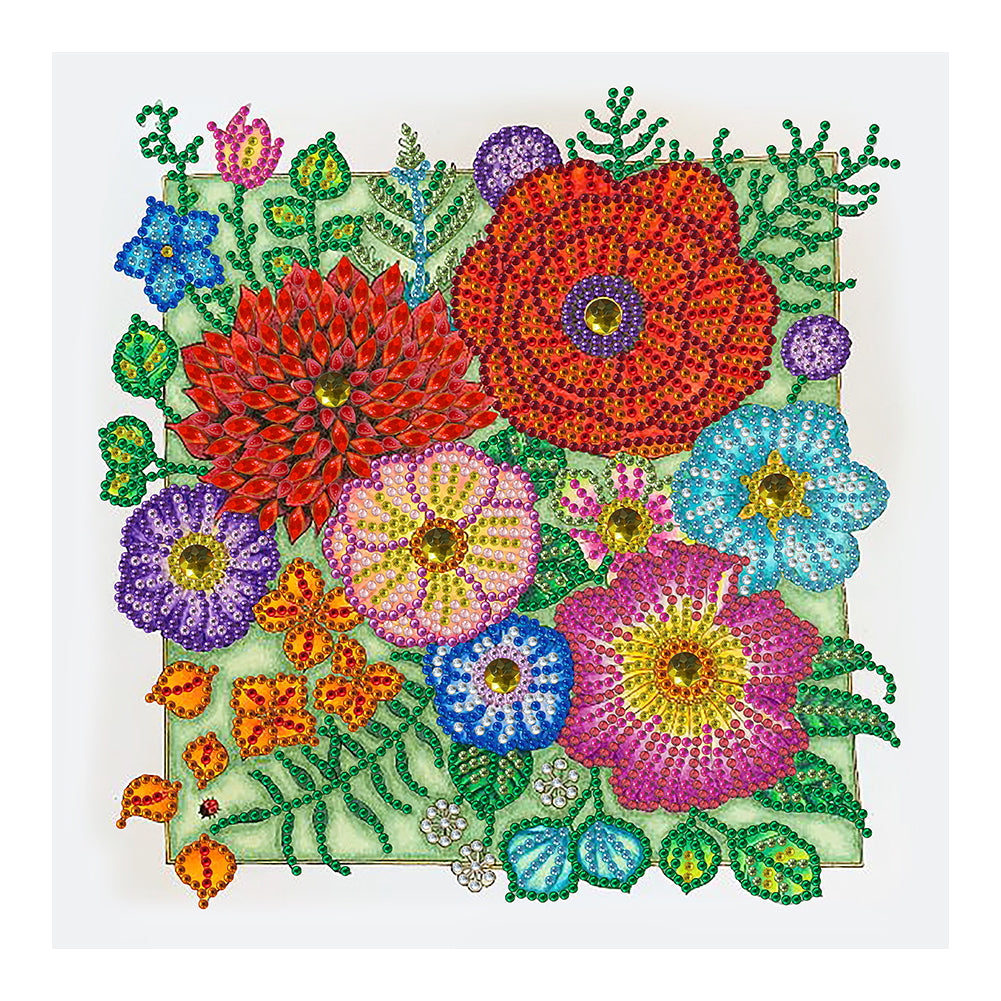 Flower - Special Shaped Drill Diamond Painting 30*30CM