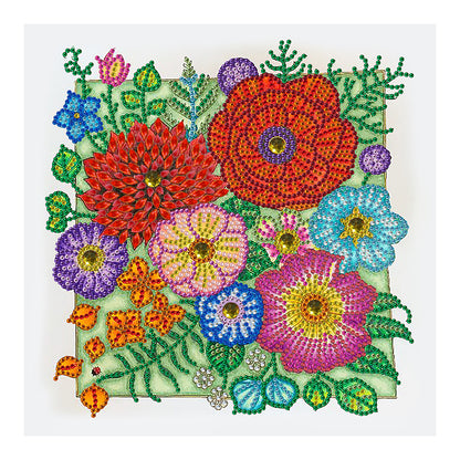 Flower - Special Shaped Drill Diamond Painting 30*30CM