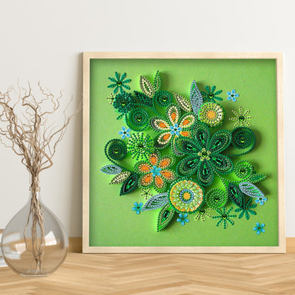 Flower - Special Shaped Drill Diamond Painting 30*30CM