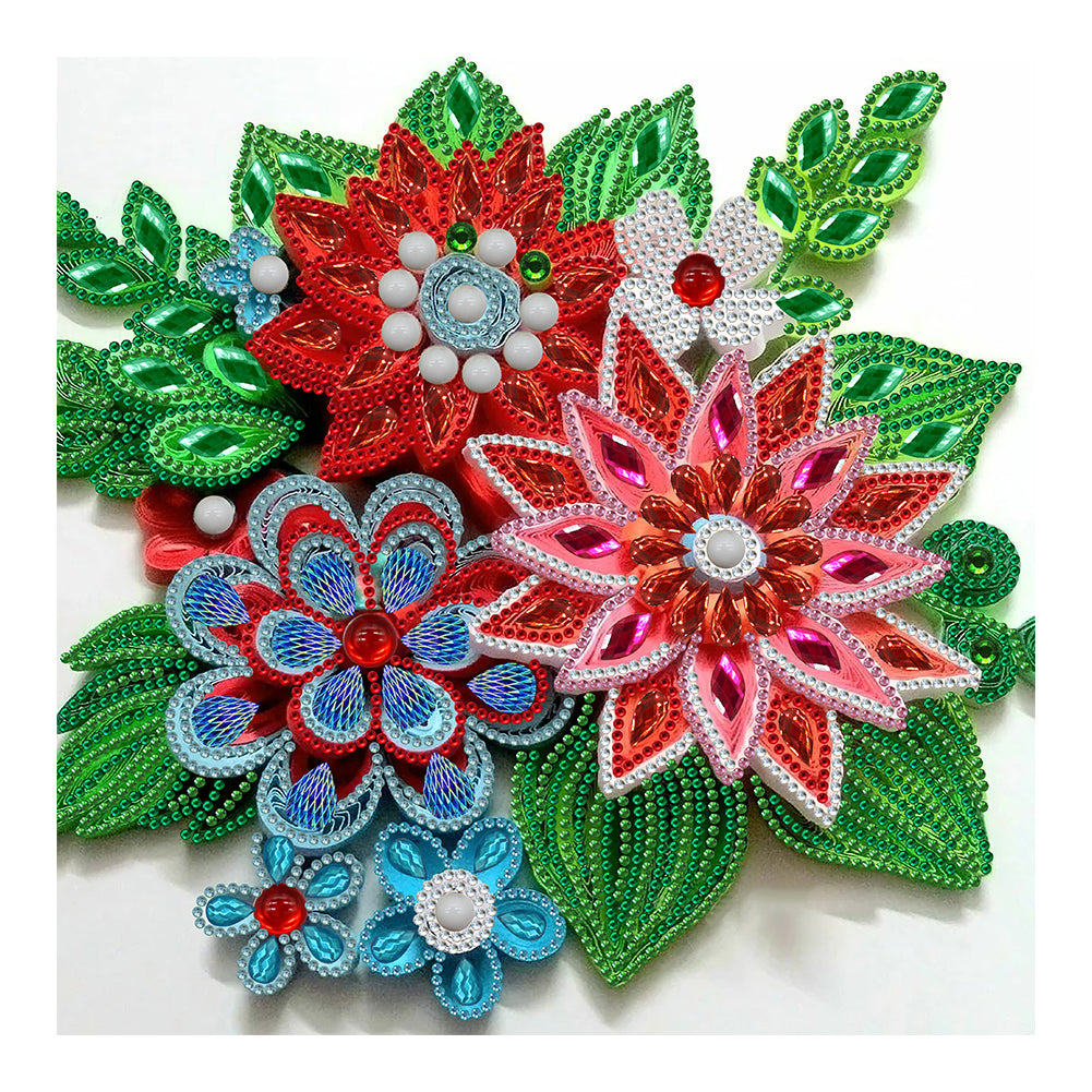 Flower - Special Shaped Drill Diamond Painting 30*30CM