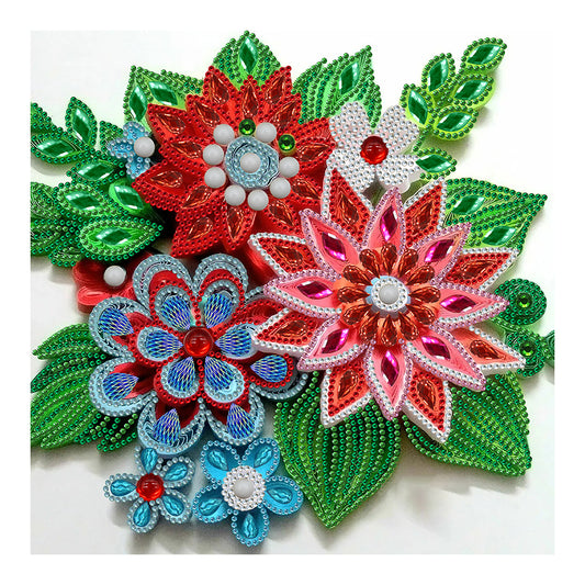 Flower - Special Shaped Drill Diamond Painting 30*30CM