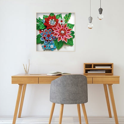 Flower - Special Shaped Drill Diamond Painting 30*30CM