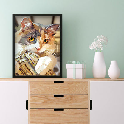 Cool Cat - Full Round Drill Diamond Painting 30*40CM