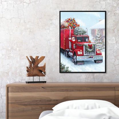 Santa Cart - Full Round Drill Diamond Painting 40*50CM