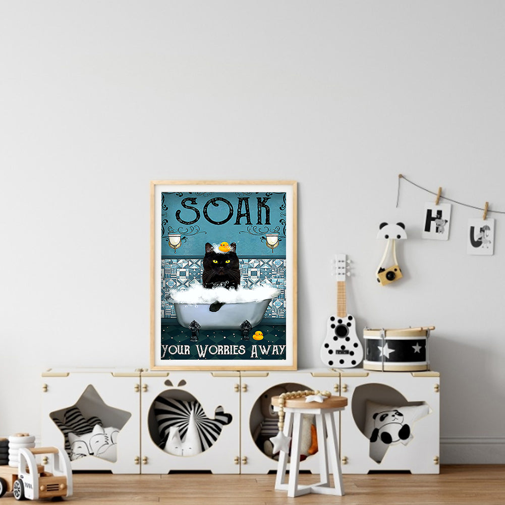 Wacky Bathroom - Full Round Drill Diamond Painting 30*40CM