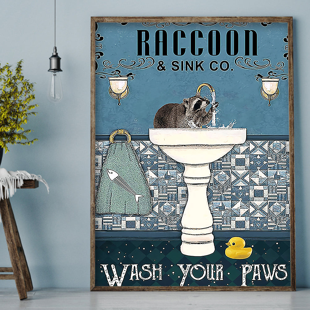 Wacky Bathroom - Full Round Drill Diamond Painting 30*40CM