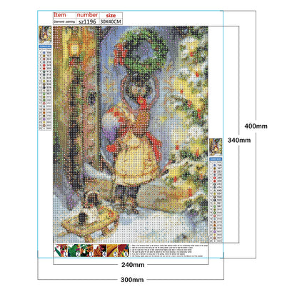 Christmas Kids - Full Round Drill Diamond Painting 30*40CM