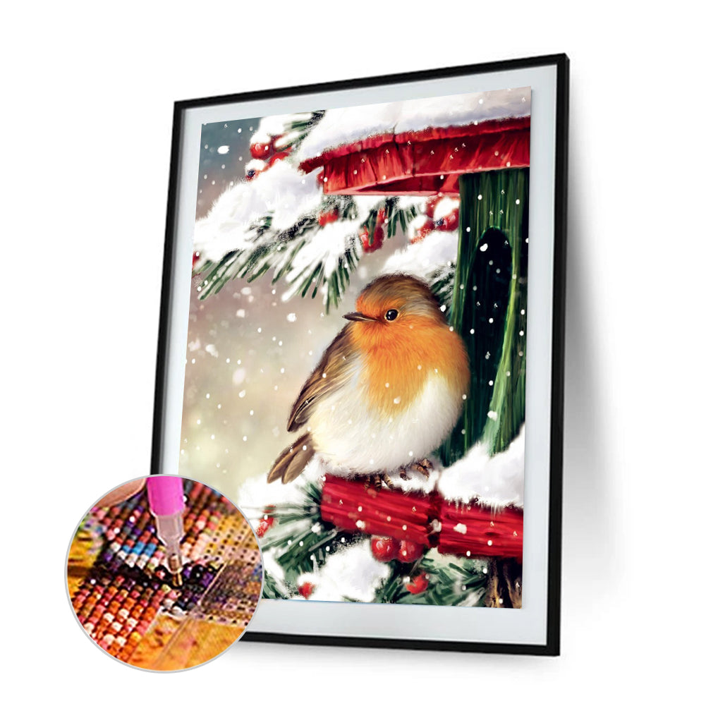 Christmas Snow - Full Round Drill Diamond Painting 30*40CM