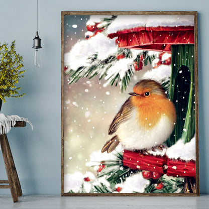 Christmas Snow - Full Round Drill Diamond Painting 30*40CM