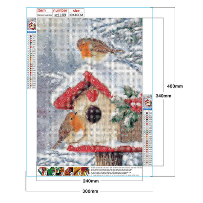 Christmas Snow - Full Round Drill Diamond Painting 30*40CM