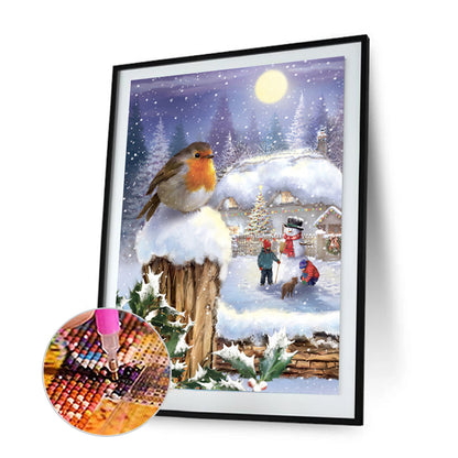 Christmas Snow - Full Round Drill Diamond Painting 30*40CM