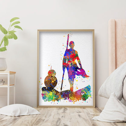 Colorful Silhouette - Full Round Drill Diamond Painting 30*40CM