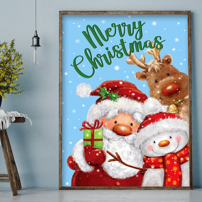 Merry Christmas - Full Round Drill Diamond Painting 30*40CM