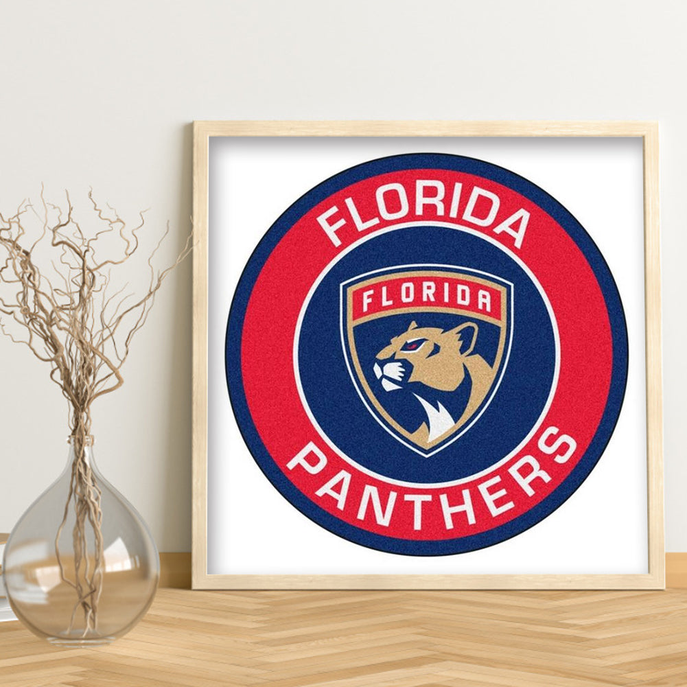 Panthers Badge - Full Round Drill Diamond Painting 40*40CM