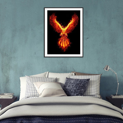 Fire Phoenix - Full Round Drill Diamond Painting 30*40CM