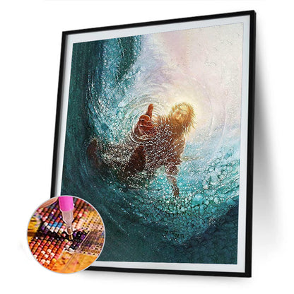 Sea Priest - Full Round Drill Diamond Painting 30*40CM