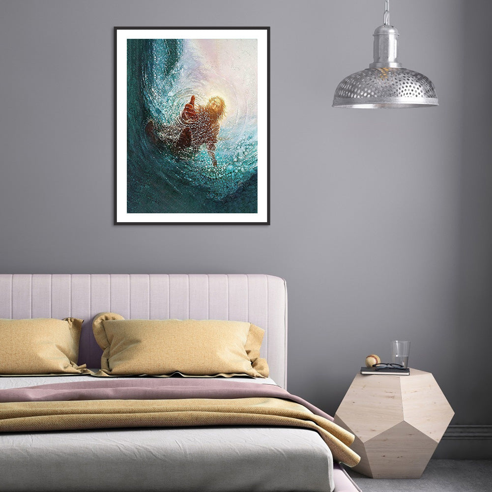 Sea Priest - Full Round Drill Diamond Painting 30*40CM