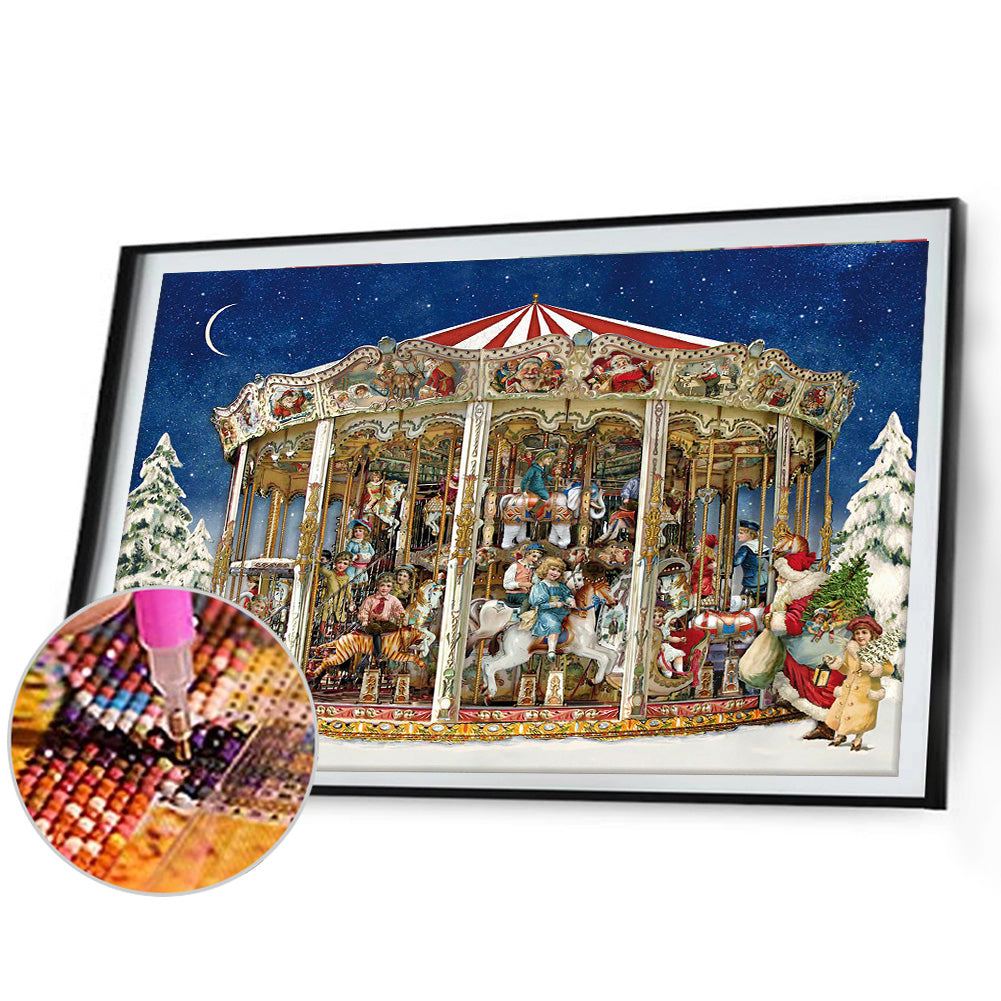 Carousel - Full Round Drill Diamond Painting 60*45CM