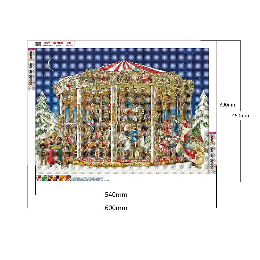 Carousel - Full Round Drill Diamond Painting 60*45CM