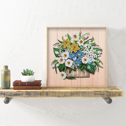 Flower - Special Shaped Drill Diamond Painting 30*30CM