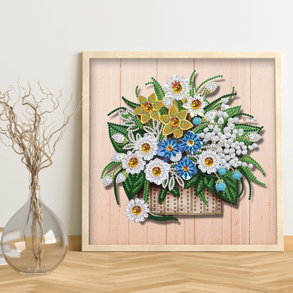 Flower - Special Shaped Drill Diamond Painting 30*30CM