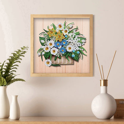 Flower - Special Shaped Drill Diamond Painting 30*30CM