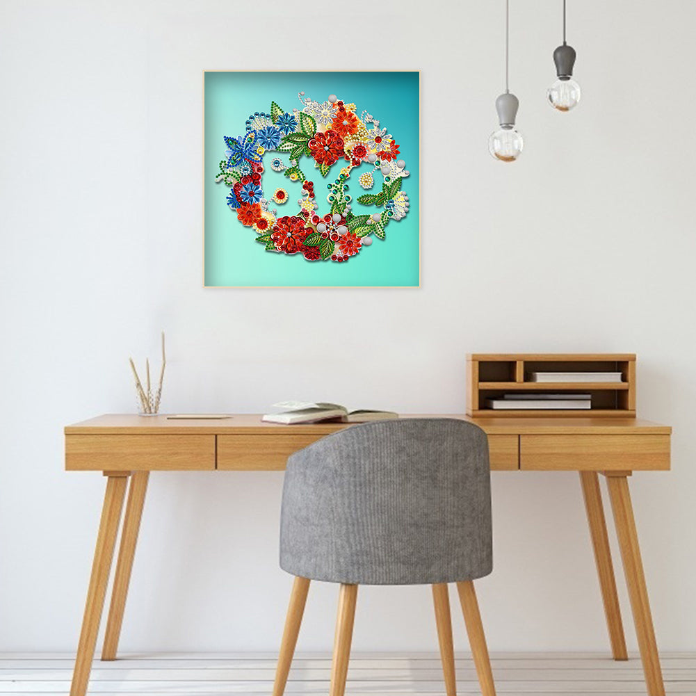 Flower - Special Shaped Drill Diamond Painting 30*30CM