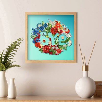 Flower - Special Shaped Drill Diamond Painting 30*30CM