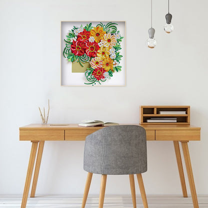 Flower - Special Shaped Drill Diamond Painting 30*30CM