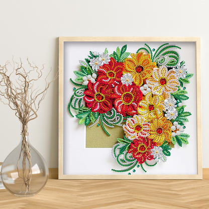 Flower - Special Shaped Drill Diamond Painting 30*30CM