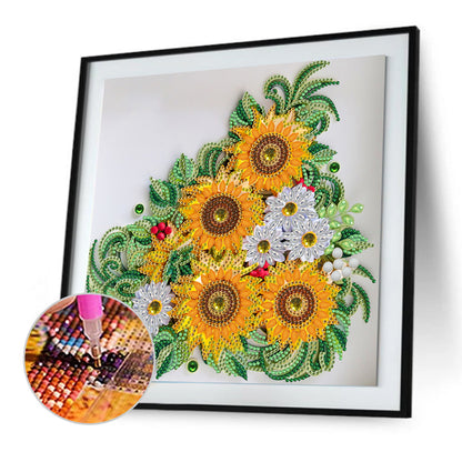 Flower - Special Shaped Drill Diamond Painting 30*30CM