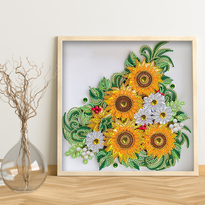 Flower - Special Shaped Drill Diamond Painting 30*30CM