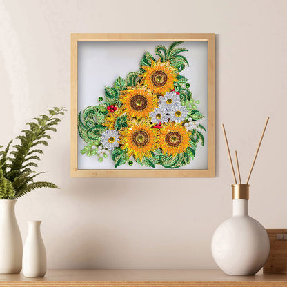 Flower - Special Shaped Drill Diamond Painting 30*30CM