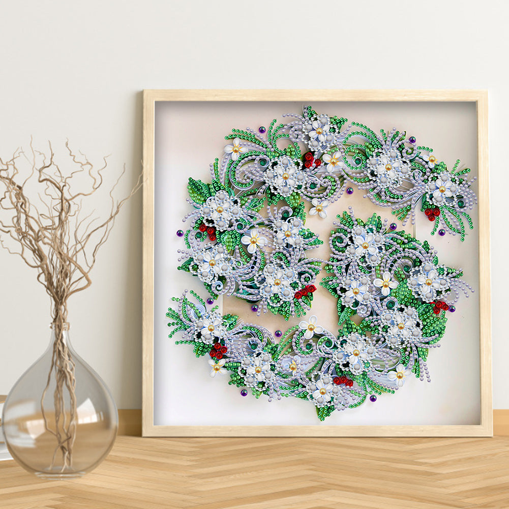 Flower - Special Shaped Drill Diamond Painting 30*30CM