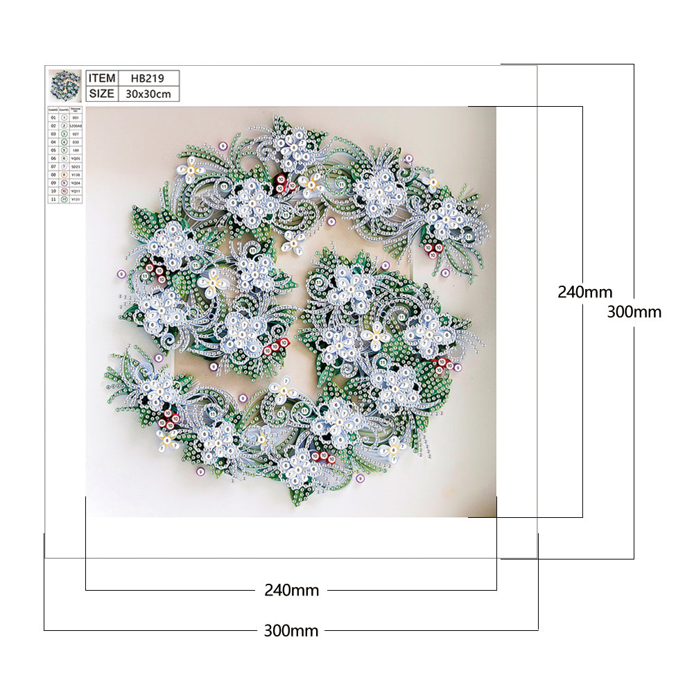 Flower - Special Shaped Drill Diamond Painting 30*30CM