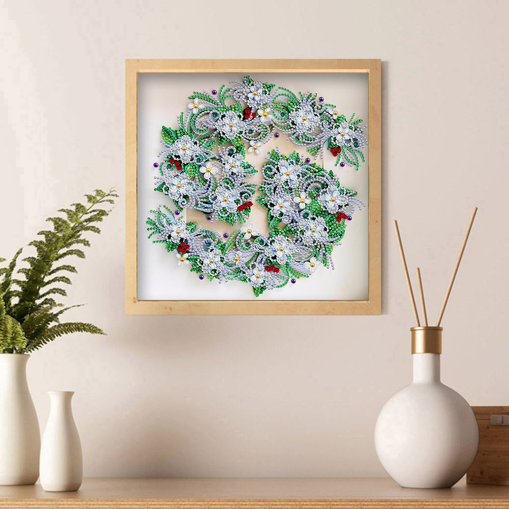Flower - Special Shaped Drill Diamond Painting 30*30CM