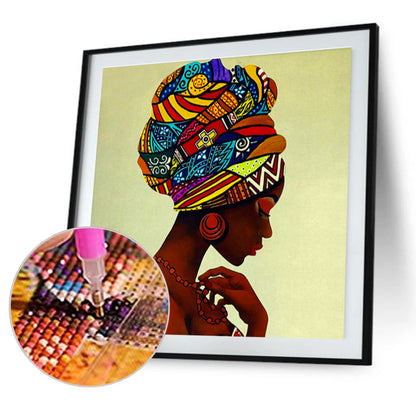 Ethnic Girls - Full Round Drill Diamond Painting 30*30CM