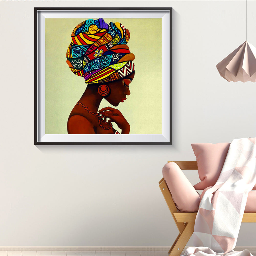 Ethnic Girls - Full Round Drill Diamond Painting 30*30CM