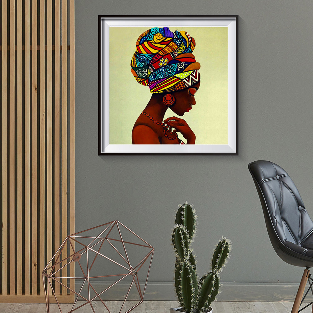 Ethnic Girls - Full Round Drill Diamond Painting 30*30CM