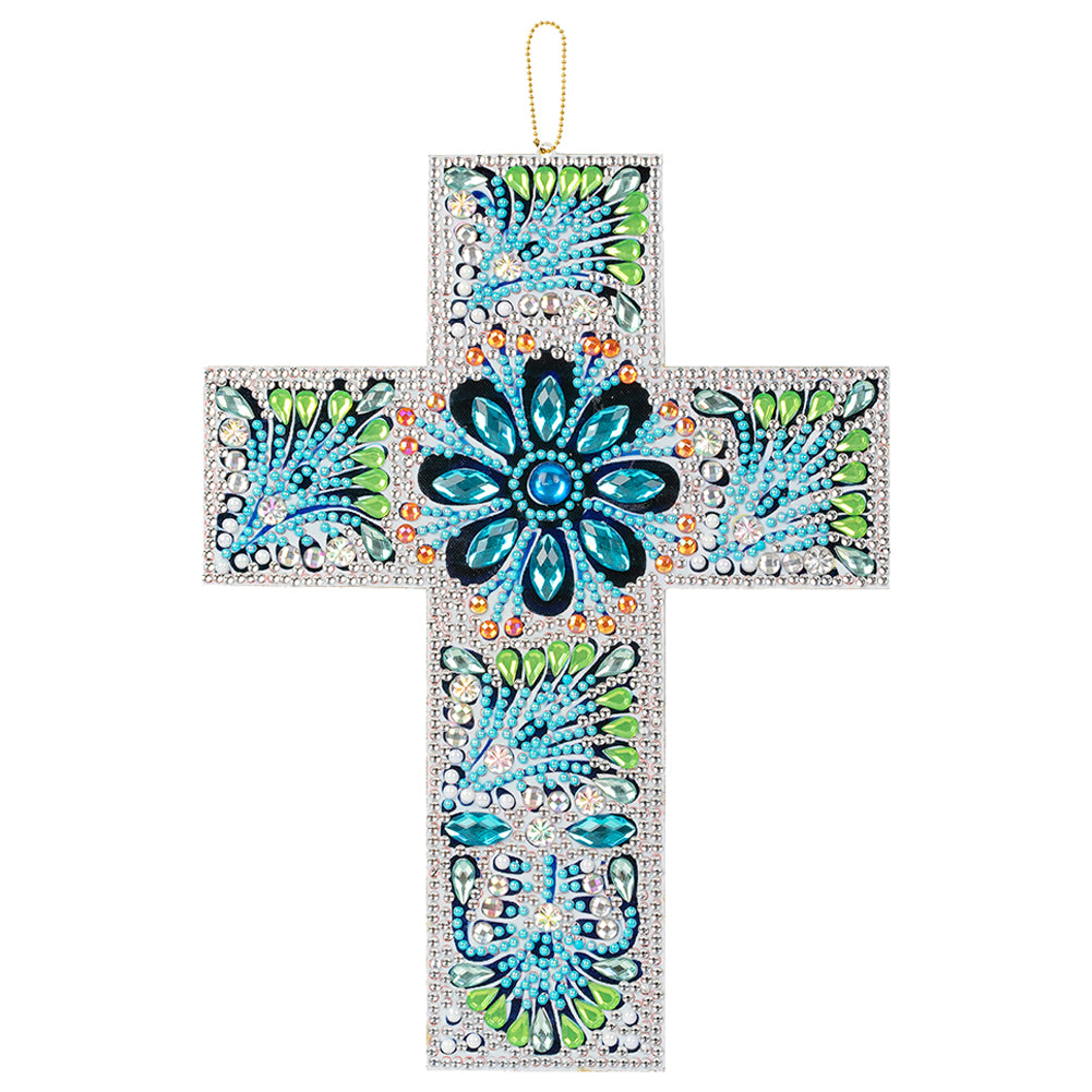 DIY Diamond Painting Cross Pendant Acrylic Mosaic Hanging Wall Home Decor