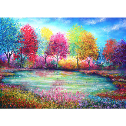 Colorful Tree - Full Round Drill Diamond Painting 40*30CM