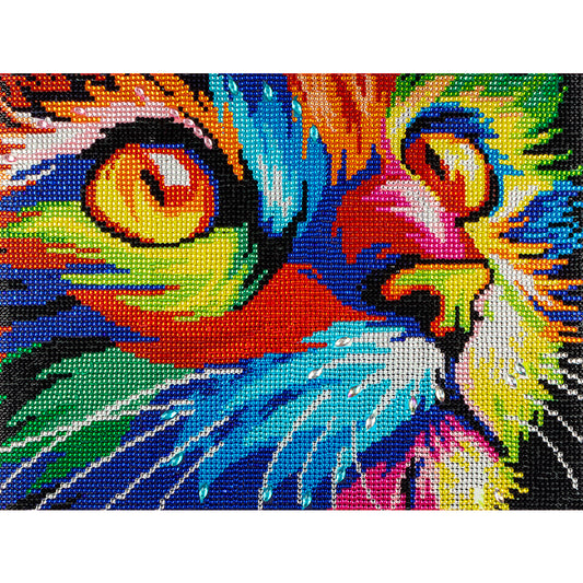 Cat - Special Shaped Drill Diamond Painting 40*30CM