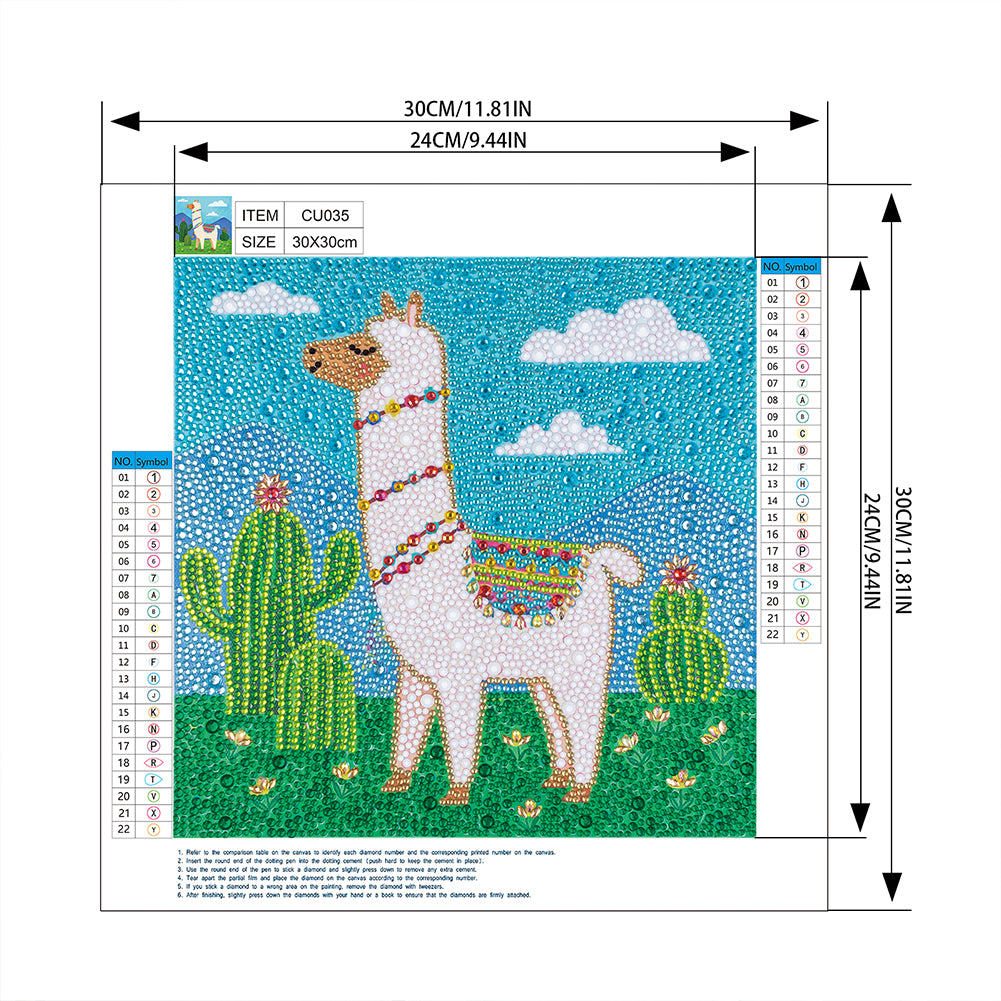 Alpaca - Special Shaped Drill Diamond Painting 30*30CM