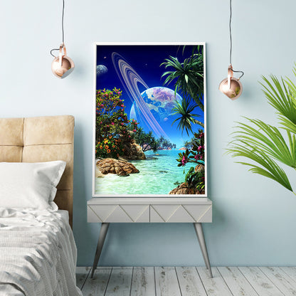 Sea Planet - Full Round Drill Diamond Painting 30*40CM