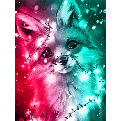 Colorful Fox - Full Round Drill Diamond Painting 30*40CM