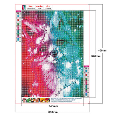 Colorful Fox - Full Round Drill Diamond Painting 30*40CM